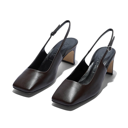 AEYDE Women's Liza Slingback Pumps Moka Nappa