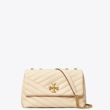 Tory Burch Women's Small Kira Chevron Convertible Shoulder Bag New Cream