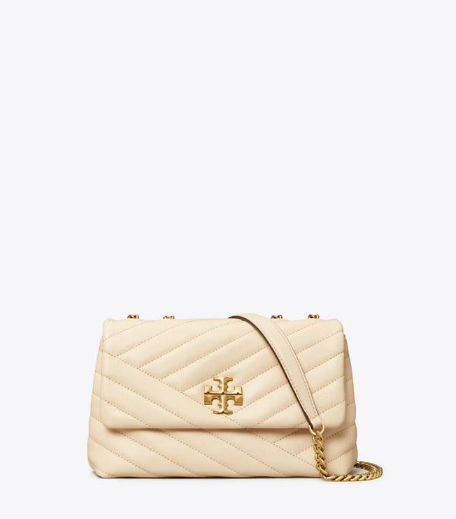 Tory Burch Women's Small Kira Chevron Convertible Shoulder Bag New Cream