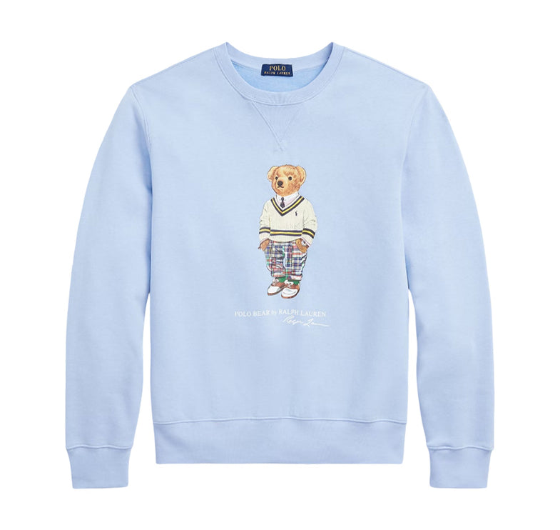 Polo Ralph Lauren Men's Polo Bear Fleece Sweatshirt Austin Blue - Hemen Kargoda