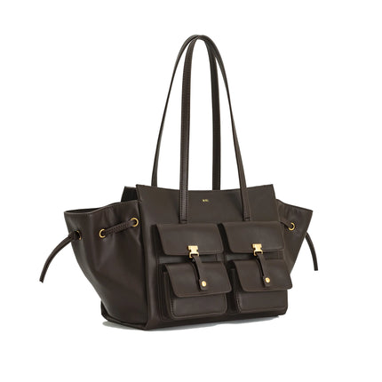 JW PEI Women's Linda Tote Bag Dark Brown