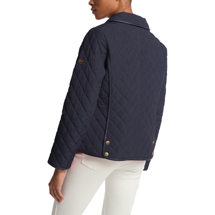 Michael Kors Women's Quilted Jacket Midnight Blue