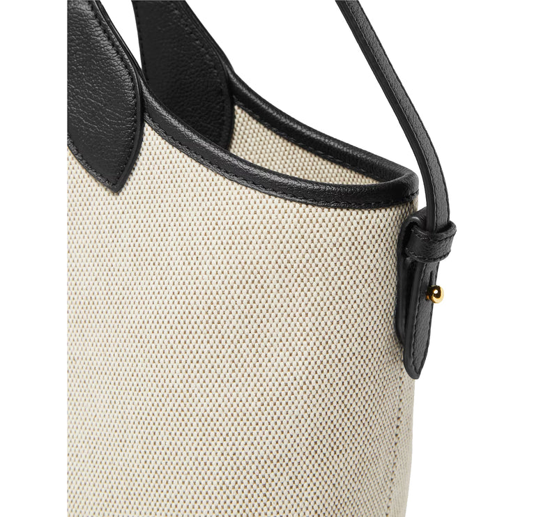 Versace Women's La Medusa Canvas Mini Tote Beige