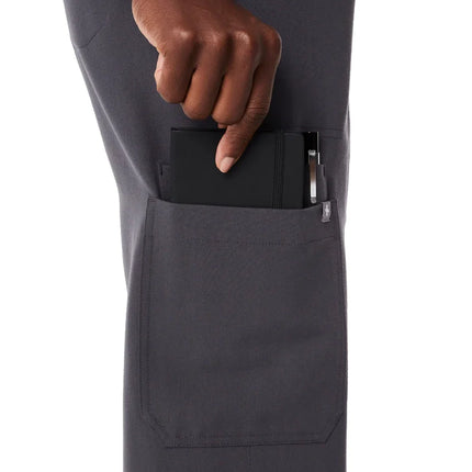 FIGS Women's High Waisted Isabel Wide Leg Scrub Pants Charcoal