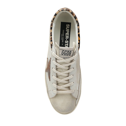 Golden Goose Women's Super Star Beige Sneaker with Pony Hair