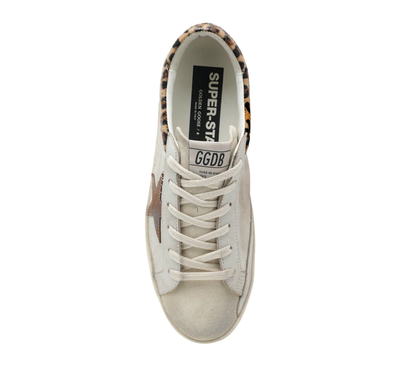Golden Goose Women's Super Star Beige Sneaker with Pony Hair