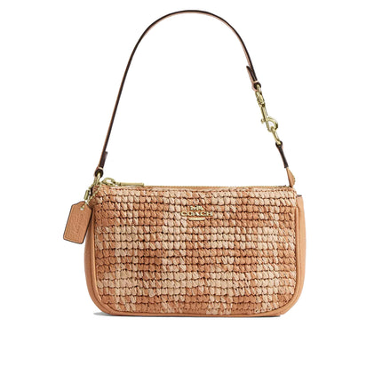 Coach Women's Nolita 19 With Gingham Print Gold/Tan