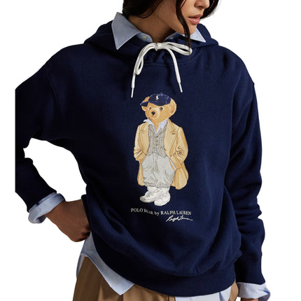 Polo Ralph Lauren Women's Polo Bear Fleece Hoodie Newport Navy