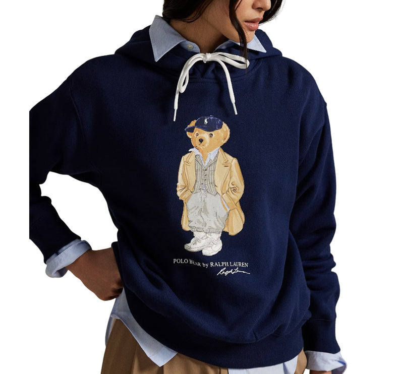 Polo Ralph Lauren Women's Polo Bear Fleece Hoodie Newport Navy