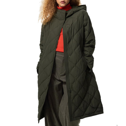 Uniqlo Women's Pufftech Long Coat 56 Olive