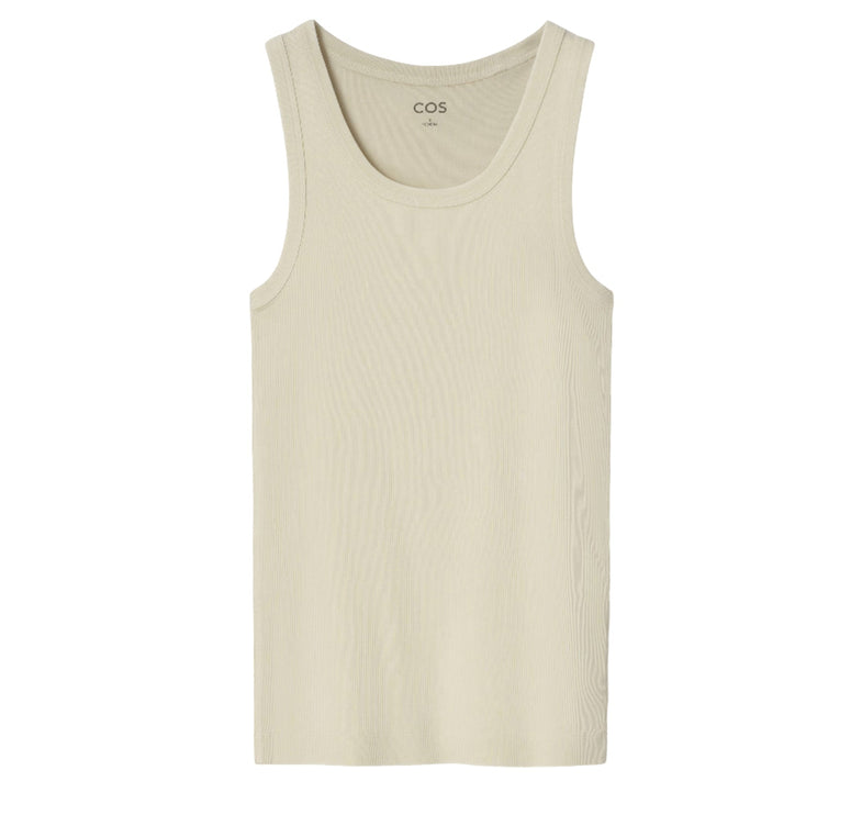 COS Women's Ribbed Tank Top Pistachio