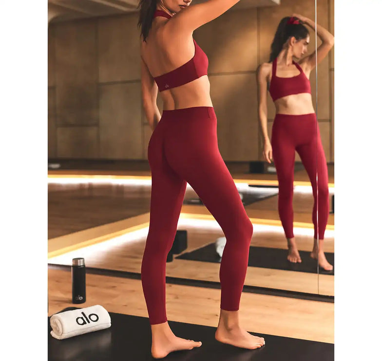 alo Women's ALO Softsculpt 7/8 Define Legging Summer Romance Red