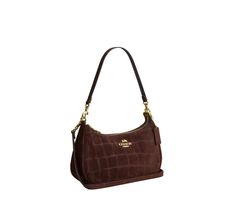Coach Women's Soft Teri Shoulder Bag Gold/Maple