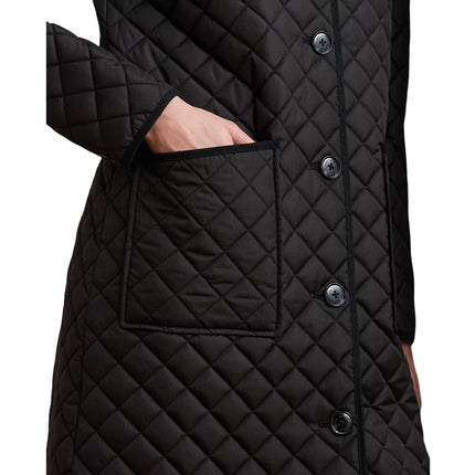 Polo Ralph Lauren Women's Faux-Shearling-Trim Quilted Jacket Black
