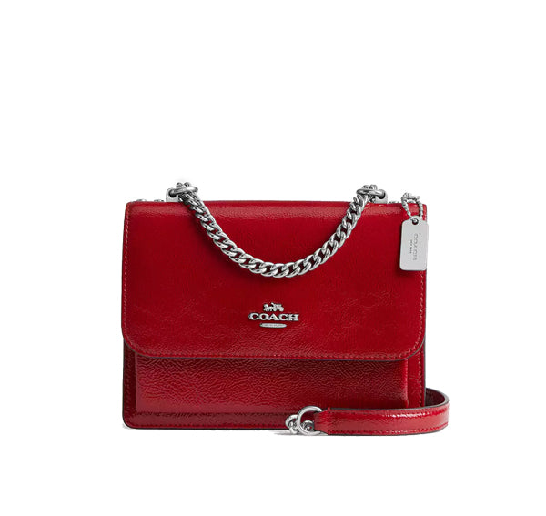 Coach Women's Mini Klare Crossbody Silver/Red