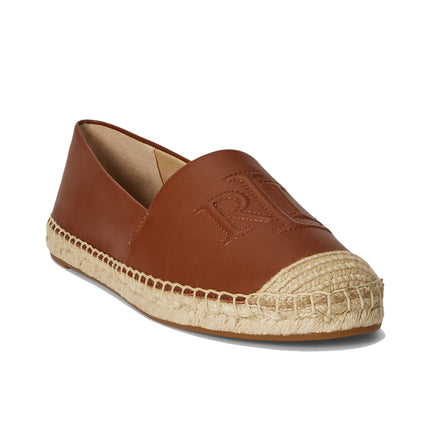 Polo Ralph Lauren Women's Cameryn Nappa Leather Espadrille Lauren Tan