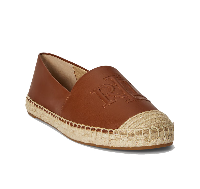 Polo Ralph Lauren Women's Cameryn Nappa Leather Espadrille Lauren Tan