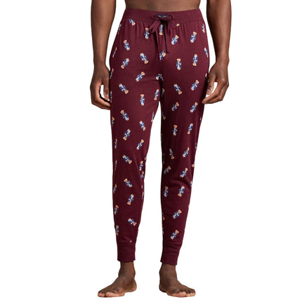 Polo Ralph Lauren Men's Polo Bear Jersey Sleep Set Classic Wine