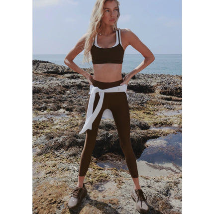 alo Women's 7/8 High-Waist Airlift Legging - Espresso