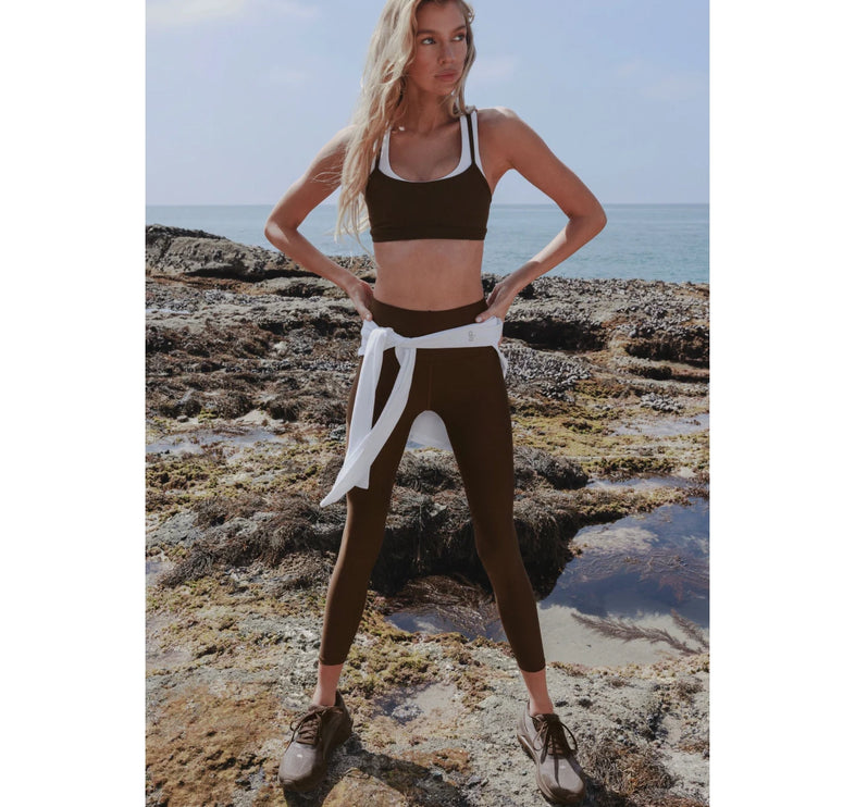 alo Women's 7/8 High-Waist Airlift Legging - Espresso