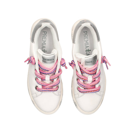 Premiata Women's Belle Sneakers White/Pink 6552