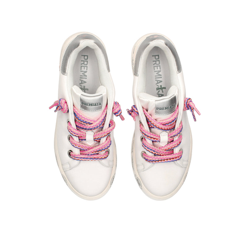 Premiata Women's Belle Sneakers White/Pink 6552