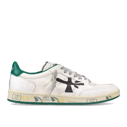 Premiata Men's Clay Sneakers White/Green 6778