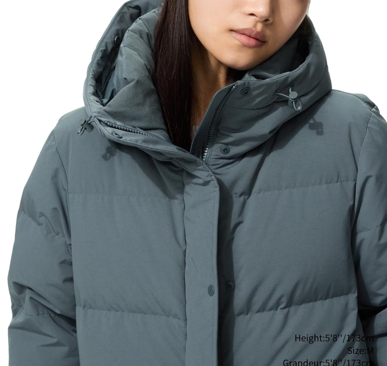 Uniqlo Women's Ultra Warm Down Long Coat 07 Gray