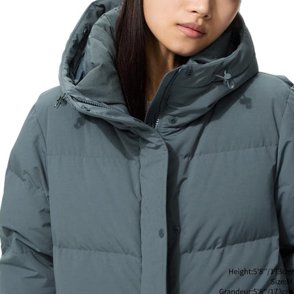 Uniqlo Women's Ultra Warm Down Long Coat 01 Off White