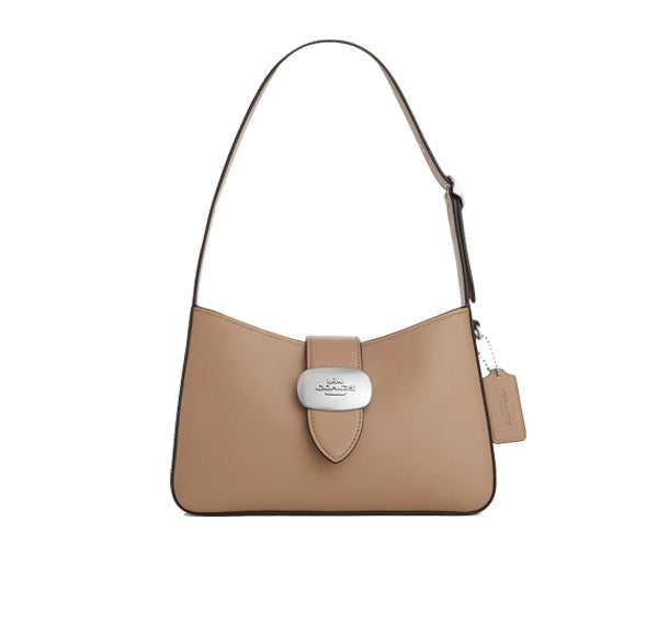 Coach Women's Eliza Shoulder Bag Silver/Taupe