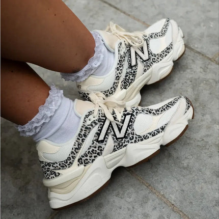 New Balance 9060 Beige Brown with Leopard Print U9060ALP