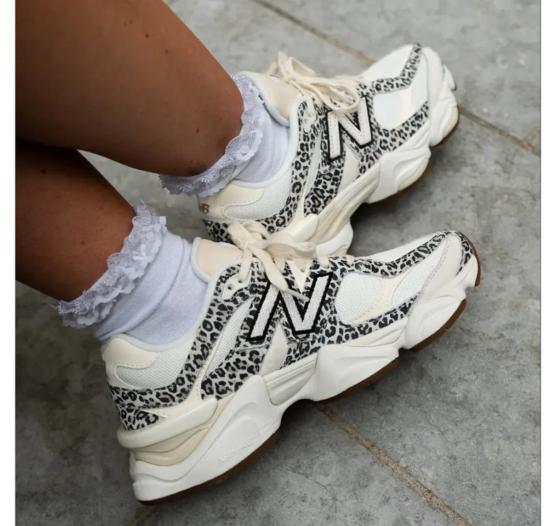 New Balance 9060 Beige Brown with Leopard Print U9060ALP