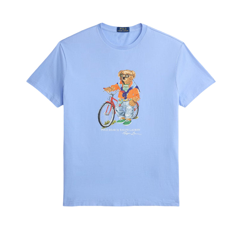 Polo Ralph Lauren Men's Classic Fit Polo Bear Jersey T-Shirt Austin Blue Summer Bear