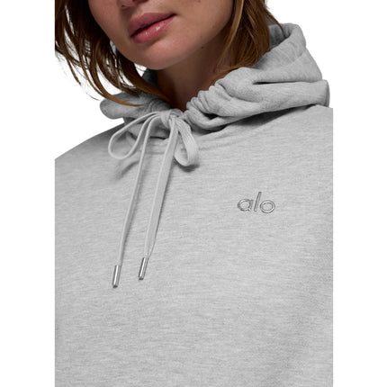 alo Women's Accolade Hoodie Athletic Heather Grey