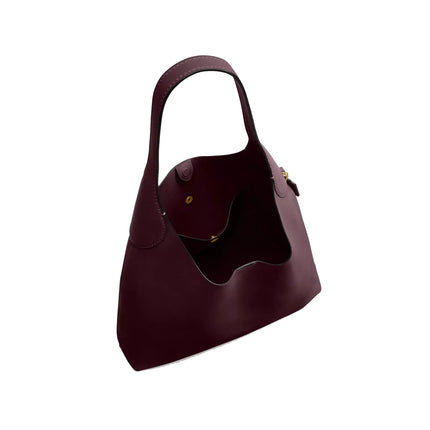 Coach Women's Brooklyn Shoulder Bag 39 Brass/Merlot
