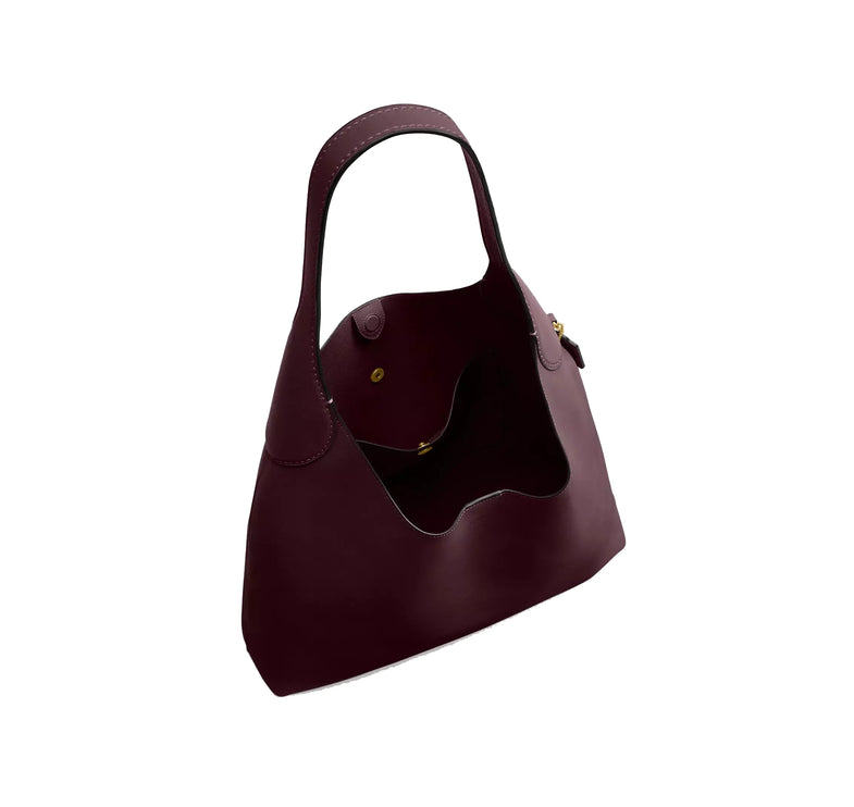 Coach Women's Brooklyn Shoulder Bag 39 Brass/Merlot
