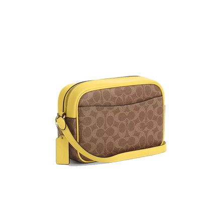 Coach Women's Jamie Camera Bag In Signature Canvas Gold/Tan/Yellow