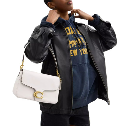Coach Women's Soft Tabby Shoulder Bag Brass/Chalk