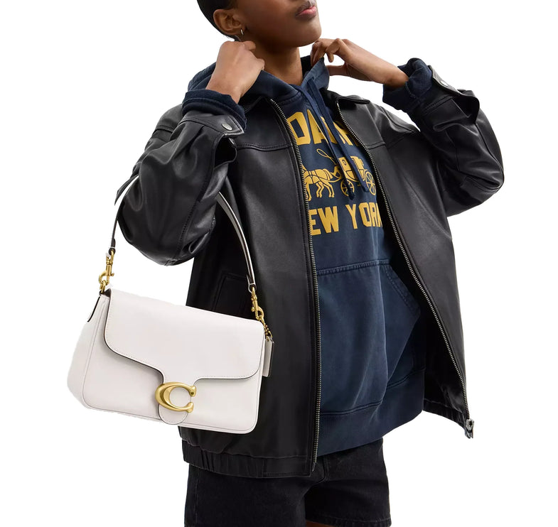 Coach Women's Soft Tabby Shoulder Bag Brass/Chalk