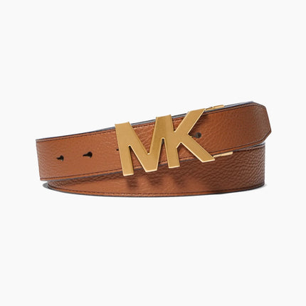 Michael Kors Men's Reversible Signature Logo Buckle Belt Luggage
