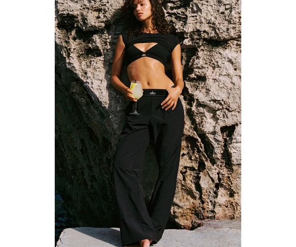 【中古】alo / SUIT UP TROUSER (REGULAR) /黒XS alo Women's Suit Up Trouser (Regular) - Black – hepsikanadadan
