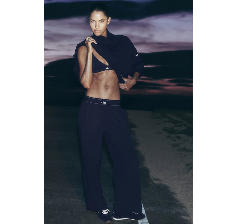 alo Women's Suit Up Trouser (Long) - Navy