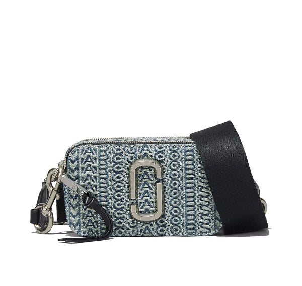 Marc Jacobs Women's The Washed Monogram Denim Snapshot Multi