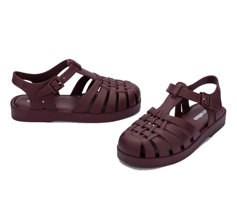 Mini Melissa Kids Possession Sandal Matte Burgundy