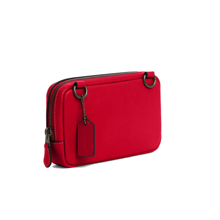 Coach Unisex Carrier Phone Crossbody Qb/Bold Red