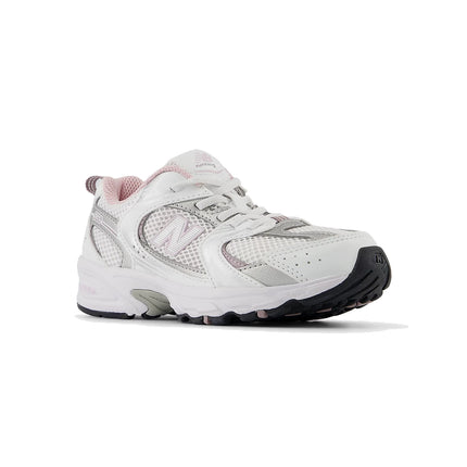 New Balance Little Kid's 530 White with Mid Century Pink PZ530GK