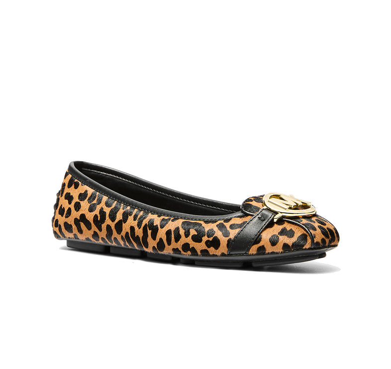 Michael Kors Women's Fulton Leopard Print Calf Hair Moccasin Deer Multi