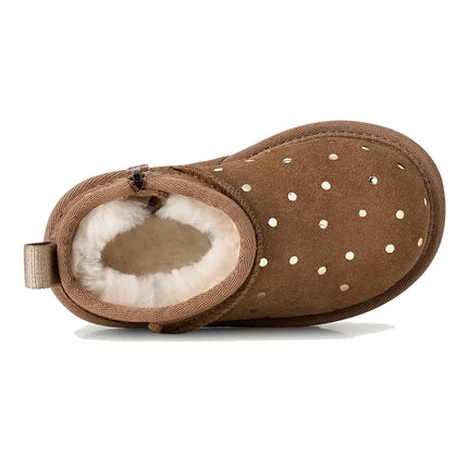 UGG Toddlers Classic Ultra Mini Shiny Dots Chestnut