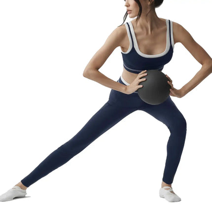 alo Women's Airbrush High-Waist 7/8 Better Together Legging Navy/White