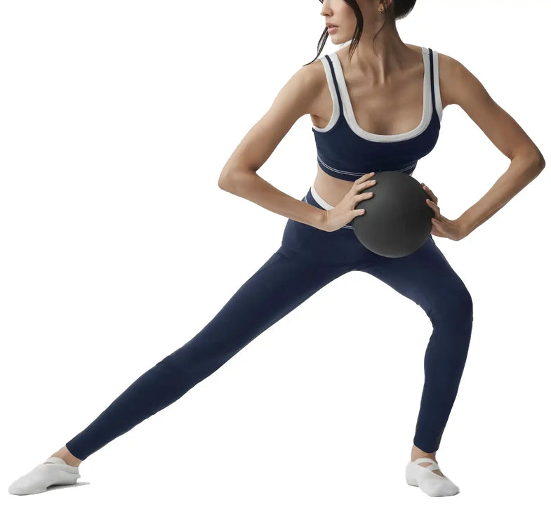 alo Women's Airbrush High-Waist 7/8 Better Together Legging Navy/White